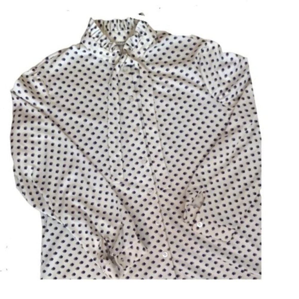 1980s VINTAGE Office BLOUSE approx Large